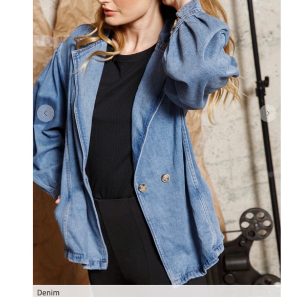 Aaron & Amber Adorable Denim Jean Jacket - Picture 10 of 13